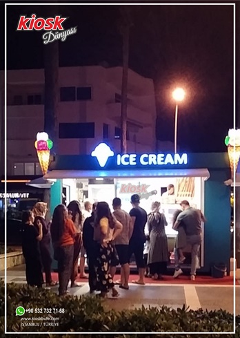 outdoor ice cream kiosk